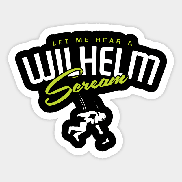 Wilhelm Scream Sticker by MindsparkCreative
